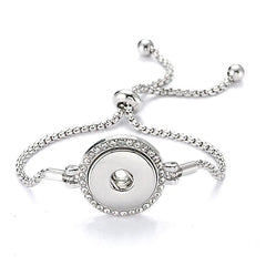Creative Alloy Snake Chain Bracelet with Noosa Buttons