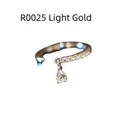 C-Shaped Female Ring in S925 Sterling Silver