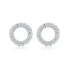 Minimalist S925 Silver Rose Gold Stud Earrings