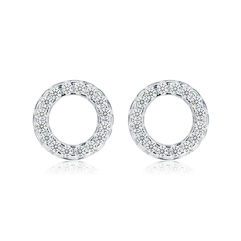 Minimalist S925 Silver Rose Gold Stud Earrings