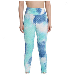 Fashionable Tie-Dye Bubble Pocket Trousers for Women