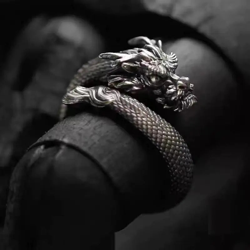 Men's Retro Dragon Fashion Ring
