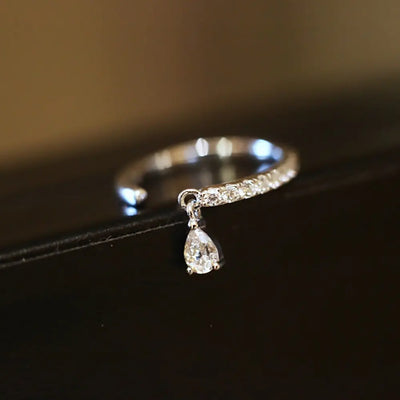 C-Shaped Female Ring in S925 Sterling Silver