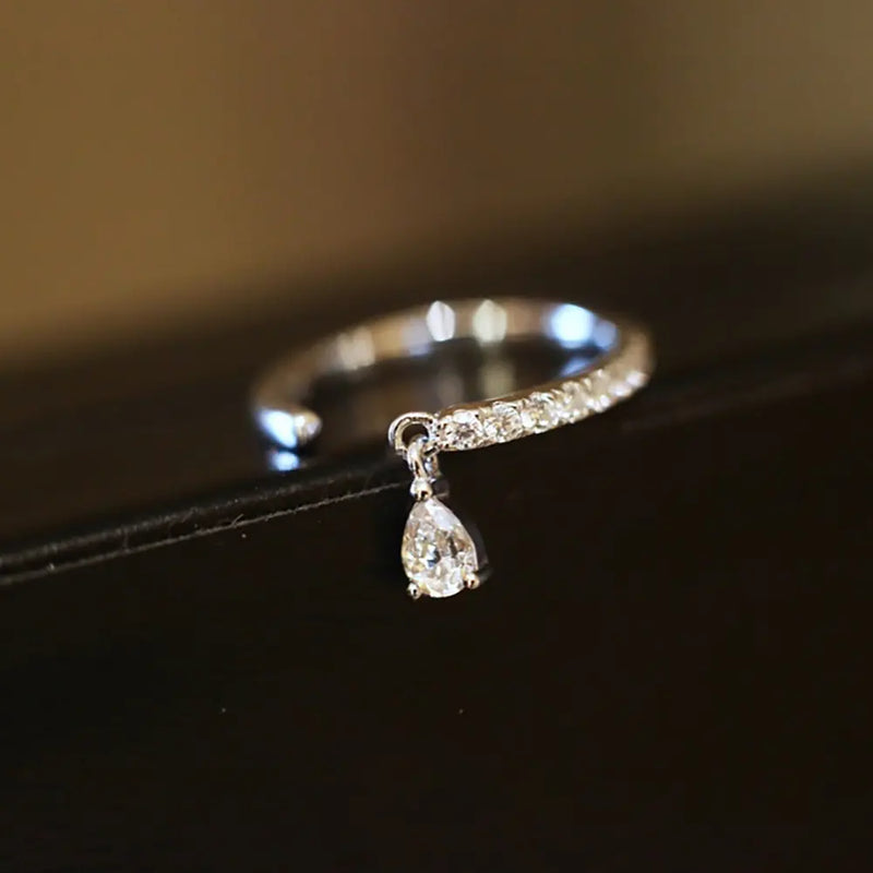 C-Shaped Female Ring in S925 Sterling Silver