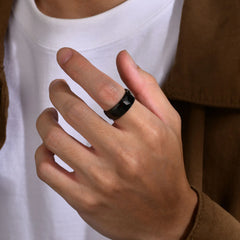 Tungsten Steel Gold Ring Jewelry Design